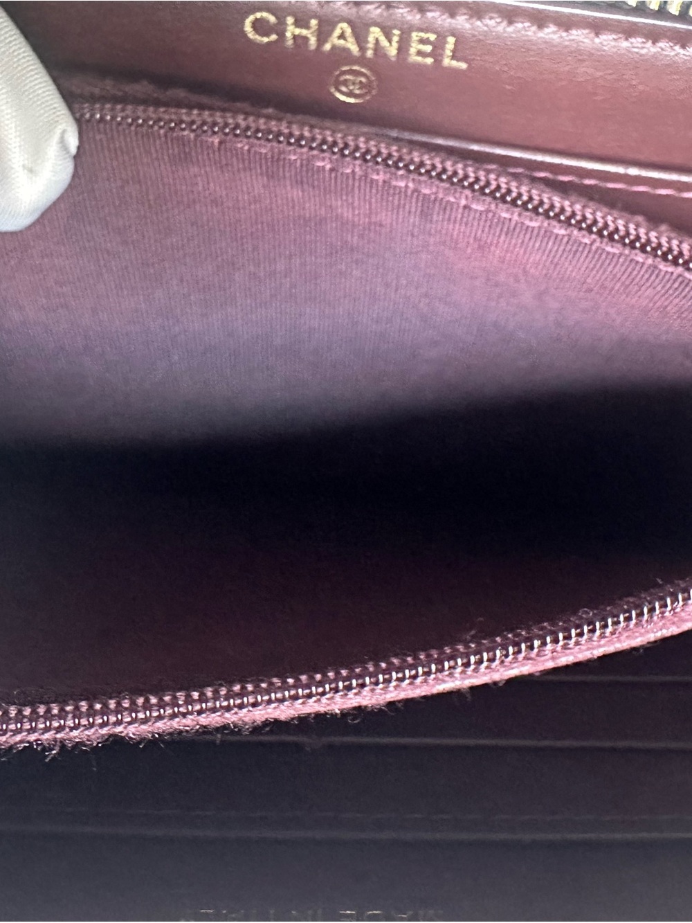 Authentic Chanel Classic Long Zipped Wallet Black Caviar GHW 28 Series with Card - Picture 12 of 15